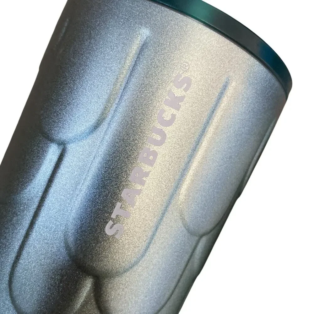Starbucks Stainless Steel Mermaid Tails 24oz Cold Cup & Beige 16oz Tumbler
